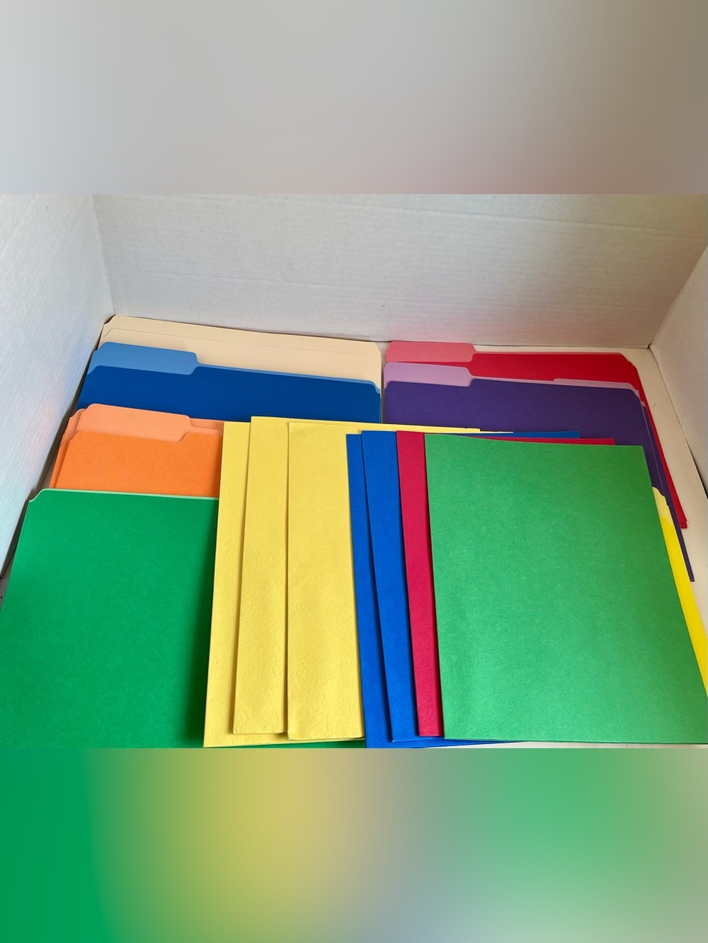 BACK TO SCHOOL SUPPLIES Multicolor File Folders - 2-Pockets/No Pockets/MultiTabs